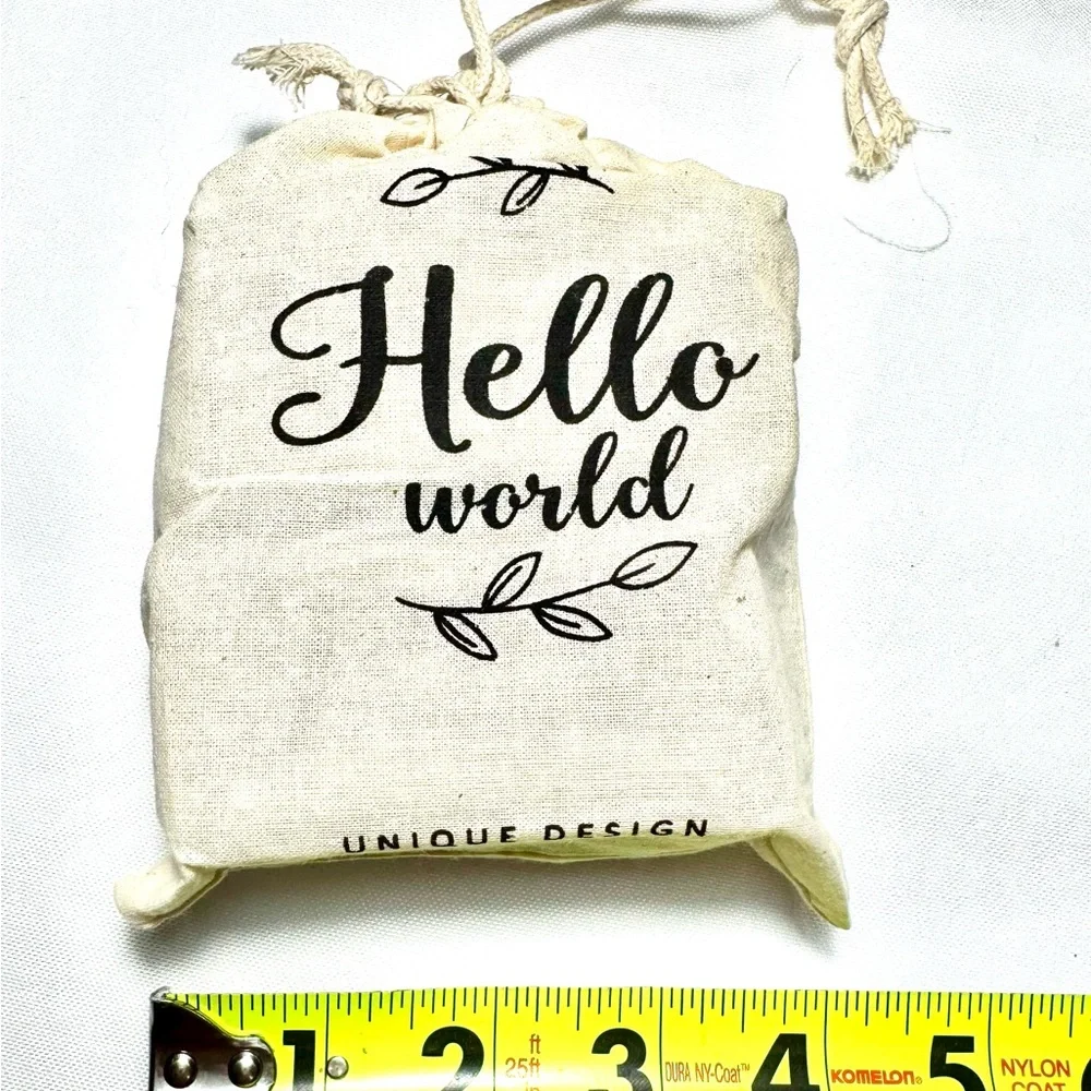 Hello World Wooden Milestone Blocks Gift Decor Versatile Timer